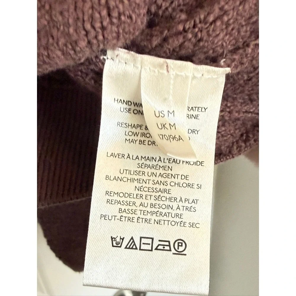 Free People Found My Friend‎ Pullover Sweater Plum Burgundy Medium